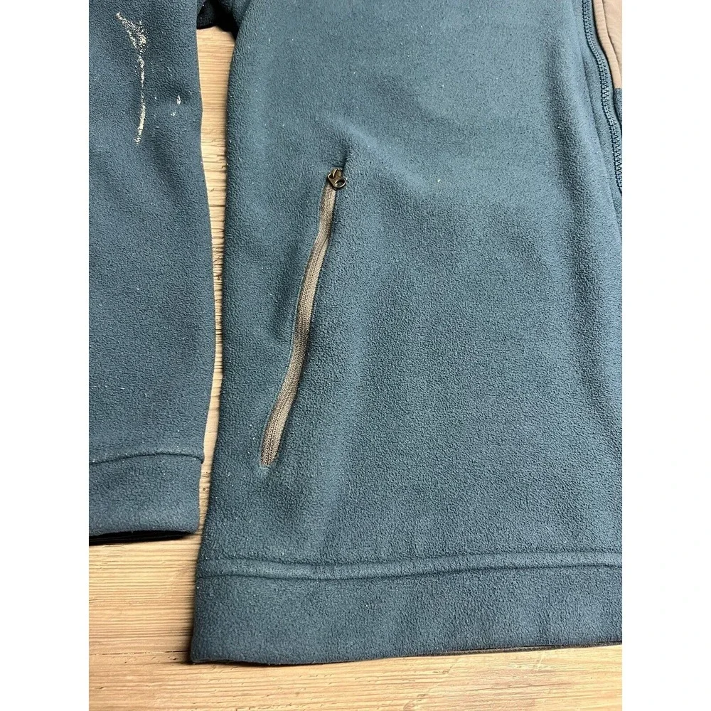 The North Face Men's Fleece Full Zip Jacket Blue Size L Synthetic Sherpa Lined